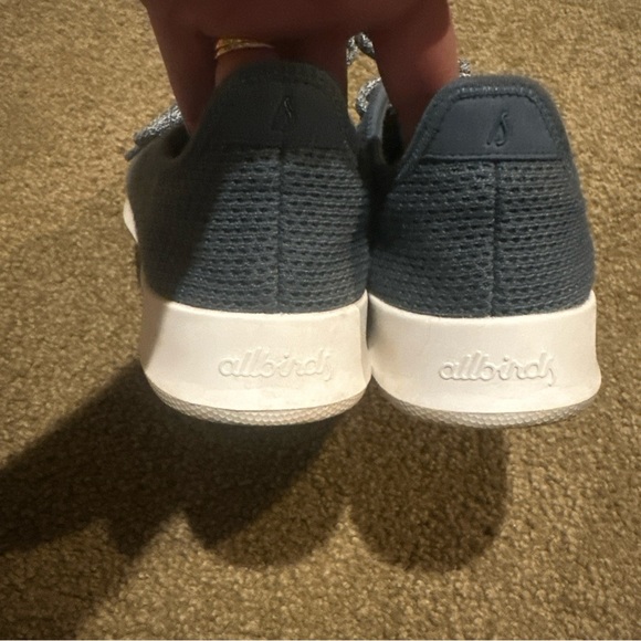 Allbirds Tree Runners Wool Shoes Woman’s Size 8 Lace Up Blue - Picture 3 of 7